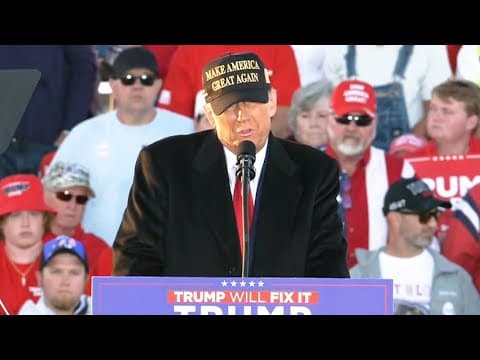 Donald Trump full speech at campaign rally in North Carolina