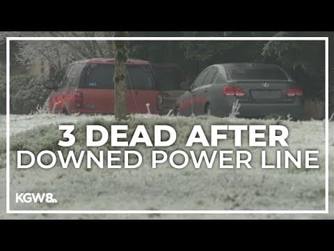 3 killed after live power line comes onto SUV