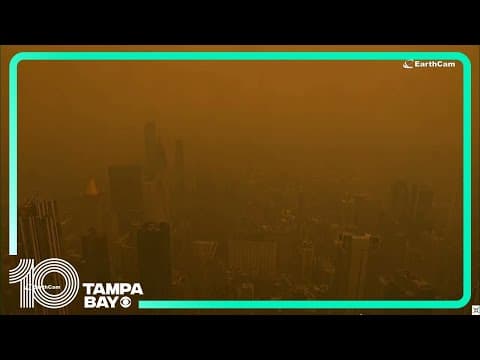 NYC AIR QUALITY: Canadian wildfire smoke creates thick haze across New York City
