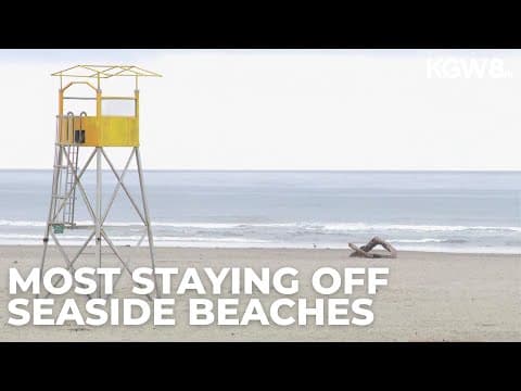 Most people staying off Seaside beaches amid tsunami advisory