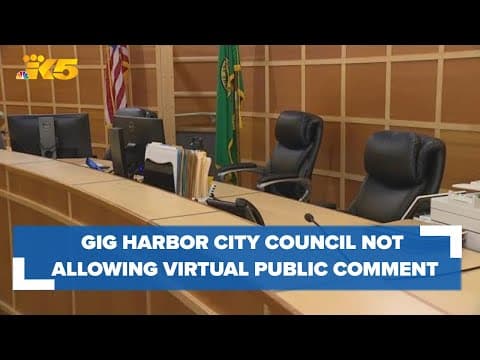 Gig Harbor City Council not allowing virtual public commenting via Zoom amid rise in hate speech