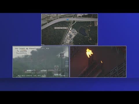 Large flames at Baytown chemical facility