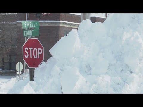 Lake effect snow blankets parts of the northeast