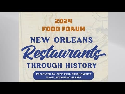 The Historic New Orleans Collection’s annual Food Forum returns