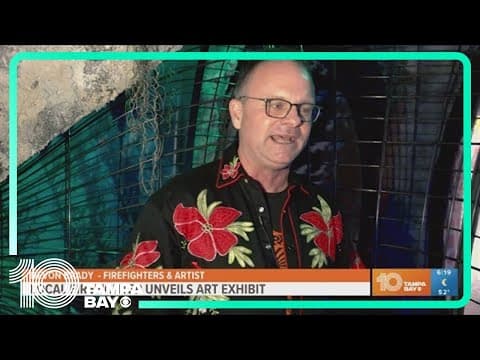 Local firefighter unveils art exhibit at Fairgrounds St. Pete