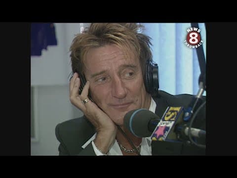 Rod Stewart visits San Diego radio station in 2001
