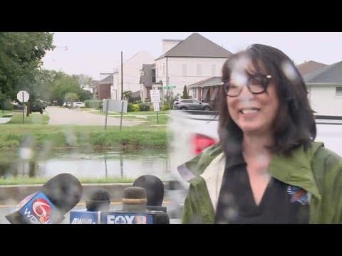 Jefferson Parish President Cynthia Lee Sheng gives an update on flooding