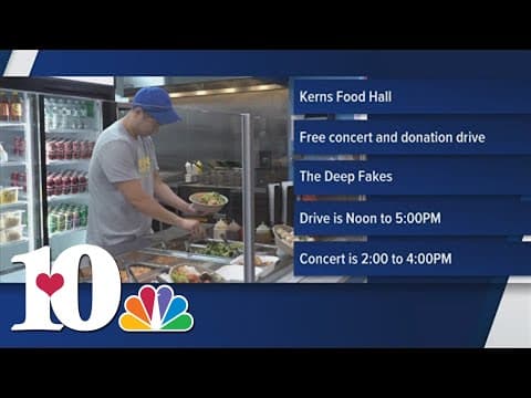 Free concert, donation drive for Helene flood relief at Kern's Food Hall