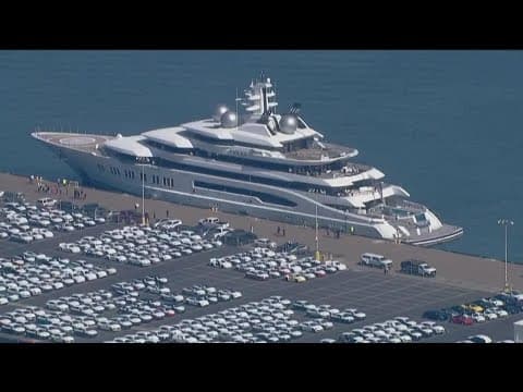 $300 million yacht owned by Russian oligarch arrives in San Diego
