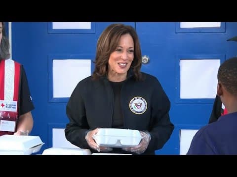 Kamala Harris hands out meals after Hurricane Helene in Augusta, GA (Oct. 2, 2024)