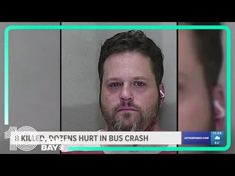 Driver of truck that hit farmworker bus in central Florida, killing 8 people, arrested on DUI charge