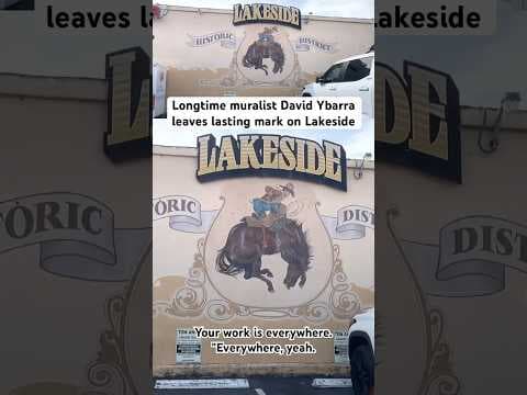 Longtime muralist David Ybarra’s work is all over Lakeside and San Diego County.