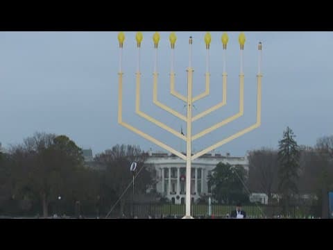 Thousands attended events across the DMV to celebrate the first night of Hanukkah