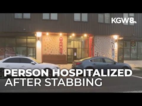 Person hospitalized after stabbing in North Portland apartment building