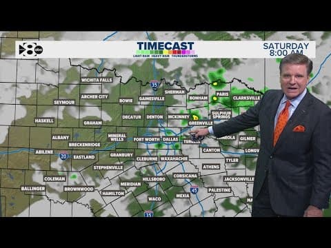 DFW Weather: Possible spotty showers over the weekend