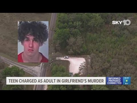 Teen charged as adult in murder of his ex-girlfriend, Hernando state attorney says