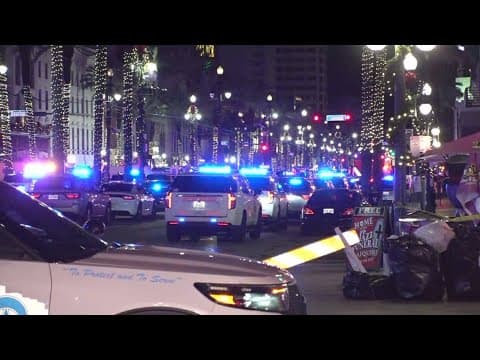 NOPD responds to multiple casualties on Bourbon Street after vehicle plows through crowd