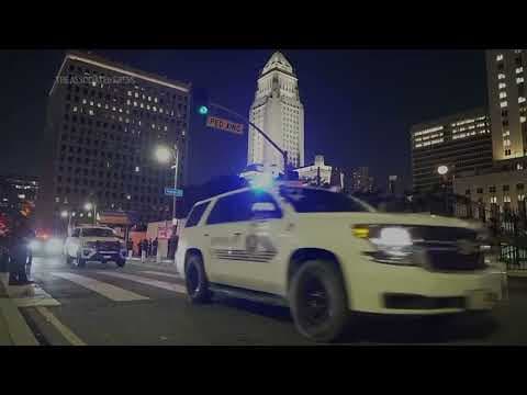 LA police swiftly enforce downtown curfew as protests against Trump's immigration crackdown continue