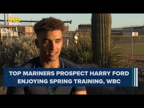 Harry Ford, Mariners' top prospect, soaks up spring training, World Baseball Classic