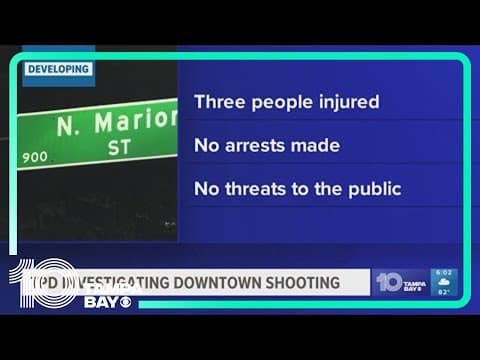 Overnight shooting in Tampa leaves 3 injured