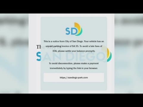 City of San Diego warns of parking ticket phishing scam texts