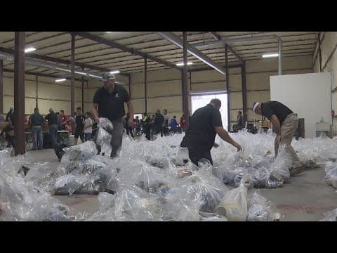 Law enforcement officers join forces to feed the community: Blue Christmas