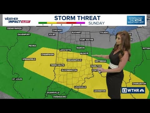 Weather Impact Alert for Sunday storms in central Indiana | 13Weather Extended Forecast