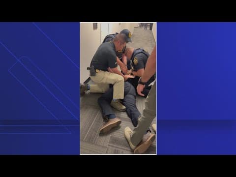 California Senator Padilla forcefully removed from DHS presser