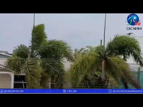 Hurricane Beryl brings strong winds to Saint Michael, Barbados