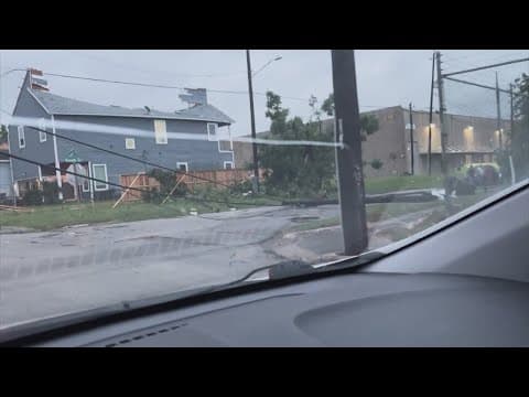 KHOU 11 team coverage of storm damage cleanup in the Houston area