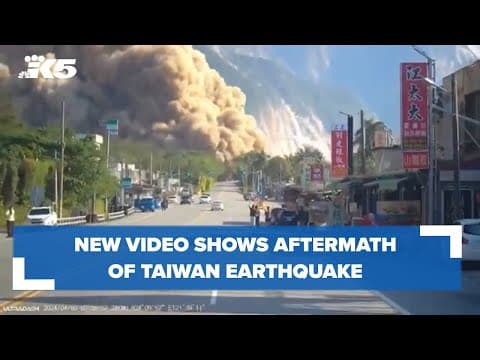 New video from Taiwan earthquake