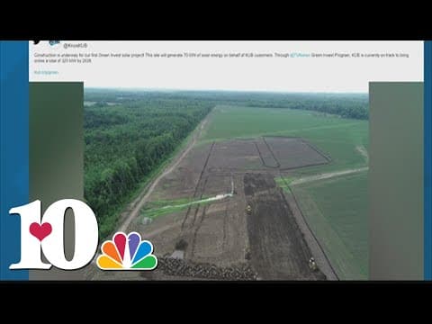 Construction underway for KUB's first 'Green Invest' solar project