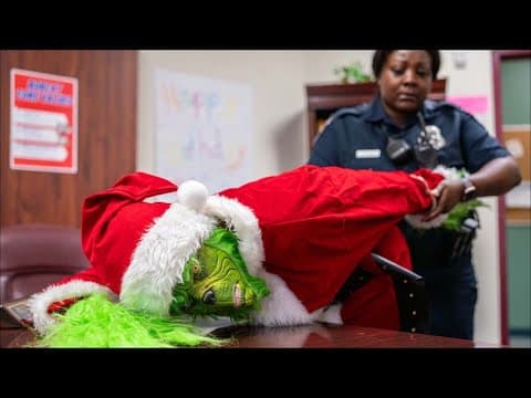 Grinch arrested by Spring ISD police after shenanigans at three schools