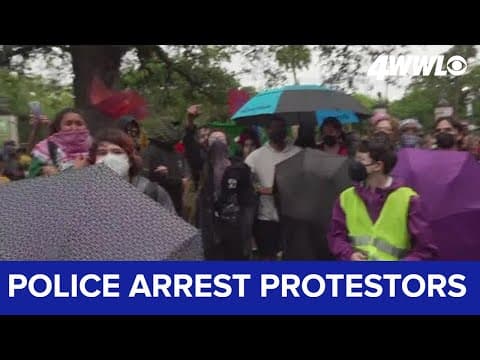 Pro-Palestinian demonstrators arrested at Tulane
