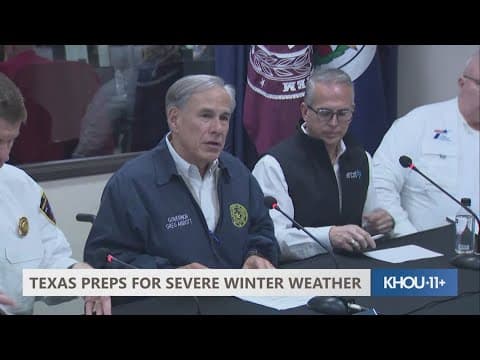 Texas Gov. Greg Abbott discusses state preparations for anticipated severe winter weather