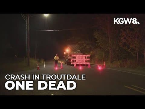 One dead in Troutdale crash