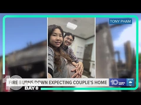 Expecting couple's home in St. Pete burns down days before baby is due