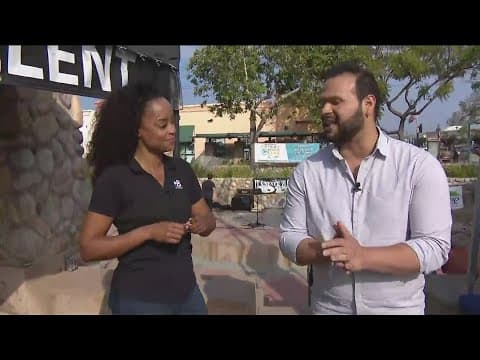 Jesse Pagan and Karlene Chavis live from Santee Trolley Station with festivities