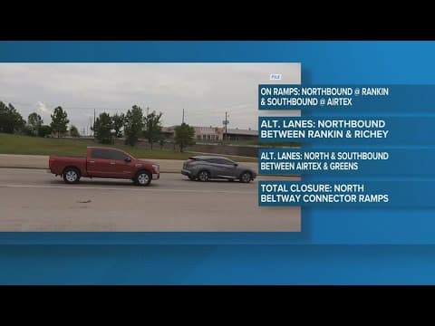 Houston traffic: Several freeway closures could impact your weekend plans