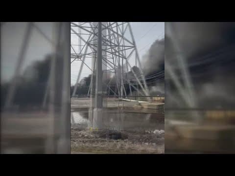 Neighbors said they heard an 'explosion' after Entergy power station caught fire