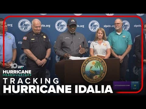 St. Pete mayor, city leaders give update on Hurricane Idalia