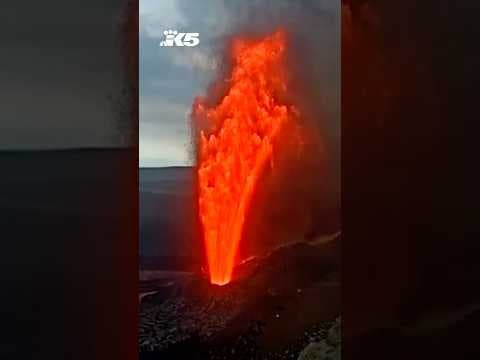 New video shows eruption of Hawaii's Mount Kilauea volcano