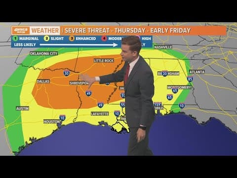 New Orleans weather: Severe weather risk Thursday