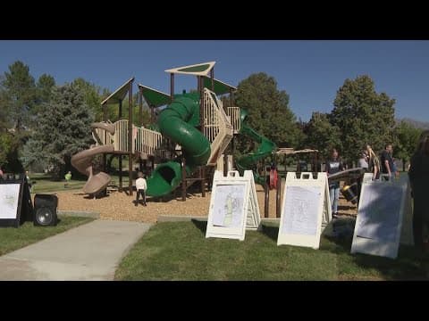 Crayon drawing turned into real playground in Utah