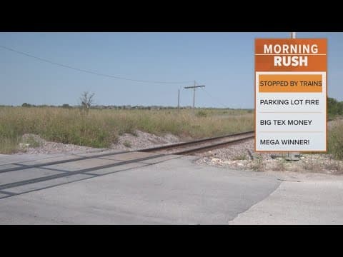 Trains are blocking traffic in North Texas