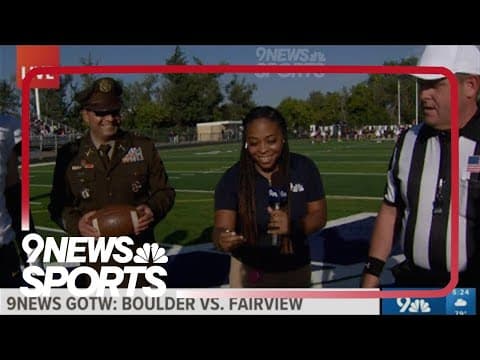 Ashley Moore executes coin toss in 9Preps Game of the Week