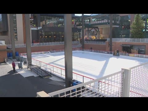 Ice rink opening at Bicentennial Unity Plaza