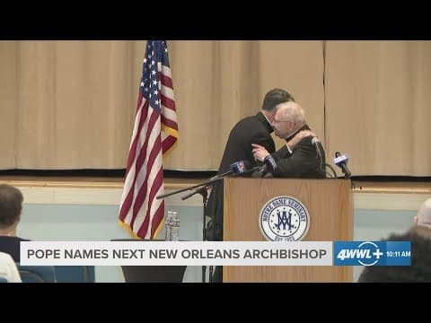 Full Press Conference: Archbishop Gregory Aymond introduces next Archbishop James Checchio