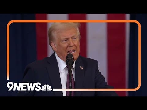 Inauguration Speech: Trump promises to target cartels, gangs in US during