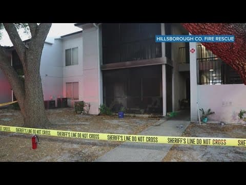 Hillsborough County firefighters rescue woman from burning apartment in Brandon